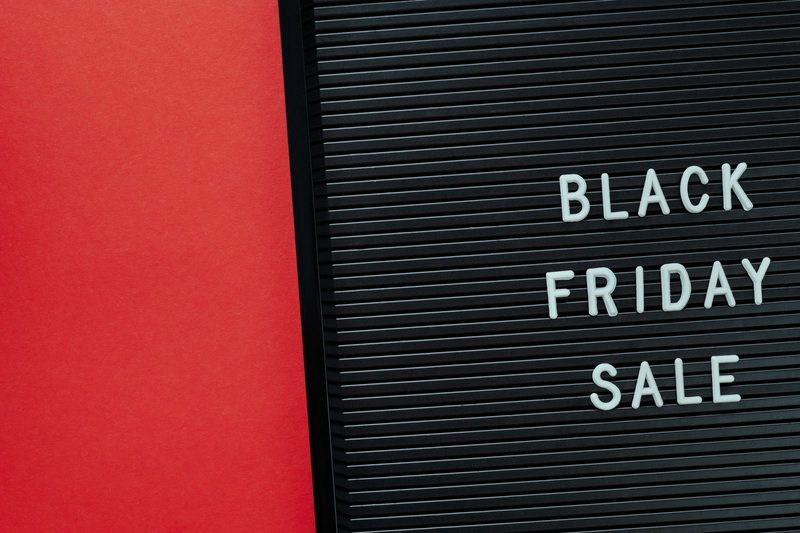 In-store promotional signage explaining a current client offer